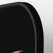 Artistic Whimsical Pink Flamingo Color Splash Pickleball Schläger (Linke Seite)