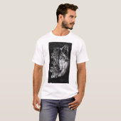 Artistic Wolf Portrait Graphic Men's T-Shirt (Vorne ganz)