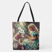 Artistic Wonderland Scene Vintage Boho Tasche (Vorderseite)