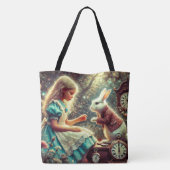 Artistic Wonderland Scene Vintage Boho Tasche (Rückseite)
