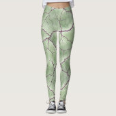 Artistic Zombie Skin Texture Pattern Leggings (Vorderseite)