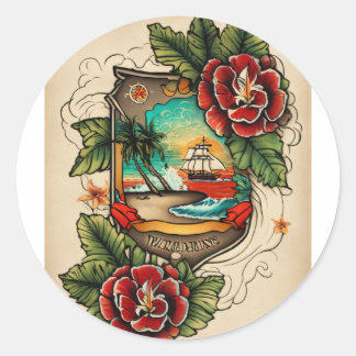 ArtisticFashion #UniqueDesign Runder Aufkleber