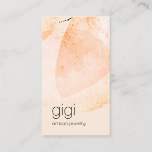 Artistisch Abstrakt Terracotta auf dem Boho Visitenkarte