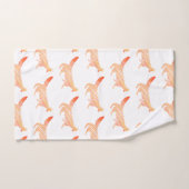 Artistisch Abstrakte Waldroten Füchse Badhandtuch Set (Handtuch)