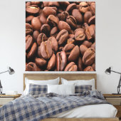 Artistisch geröstete Kaffeebohnen Leinwanddruck (Insitu (Schlafzimmer))