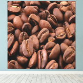 Artistisch geröstete Kaffeebohnen Leinwanddruck (Insitu (Holzboden))
