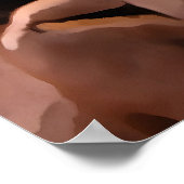 Artistisch geröstete Kaffeebohnen Poster (Ecke)