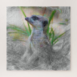 Artistisch Meerkat 2 Puzzle
