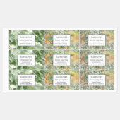 Artistische Aquarellseifen, eleganter Kleber Etiketten (Blatt)