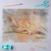 Artistische Fennec Seidenpapier (Basteln)