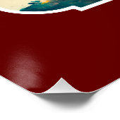 Artistische Pine Tree | Frohe Weihnachten 2023 Poster (Ecke)