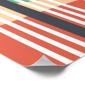 Artistische Regenbogenkunst zeichnend Poster (Ecke)