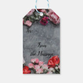 Artistische Rose Geschenkanhänger (Rückseite)