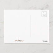 Artistische Seashell Circle Post Card Postkarte (Rückseite)