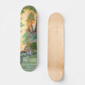 ARTISTISCHE SKATEBOARD _Orange Wald (Vorderseite)