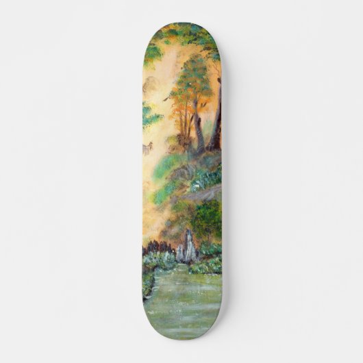 ARTISTISCHE SKATEBOARD _Orange Wald (Vorne)