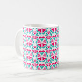 Artistische Tasse mit zwei Tonen Kaffee (Vorderseite Links)
