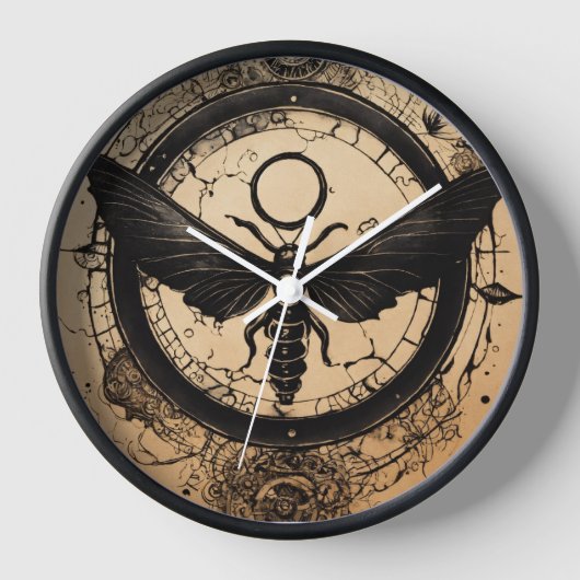 "Artistische Tattoo-Inspirierte Uhr" Uhr (Vorderseite)