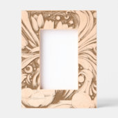 Artistische Tulissen und Orangen Geätzte Rahmen (Vorderseite)