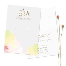 Artistischer Aquarellhalter Visitenkarte