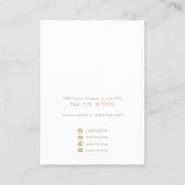 Artistischer Aquarellhalter Visitenkarte (Rückseite)