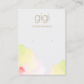 Artistischer Aquarellhalter Visitenkarte (Vorderseite)