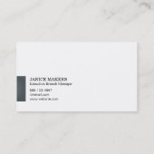 Artistischer Baum (weiß) Visitenkarte (Rückseite)