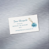 Artistischer Federpen Klassischer Notar Magnetische Visitenkarte (Beispiel)