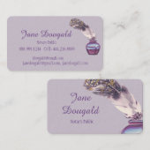 Artistischer Federpen Klassischer Notar Visitenkarte (Vorne/Hinten)