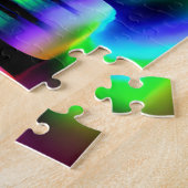 Artistischer Regenbogen-Zauberwald Puzzle (Seite)