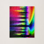 Artistischer Regenbogen-Zauberwald Puzzle (Vertikal)