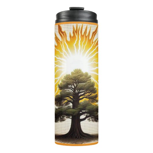 "Artistischer Sturm" Thermosbecher (Vorderseite)