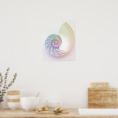 Artistisches Nautilus-Bild Poster (Küche)