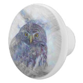 Artistisches Owl Keramikknauf (Rechts)
