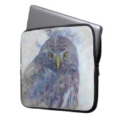 Artistisches Owl Laptopschutzhülle (Vorderseite Links)
