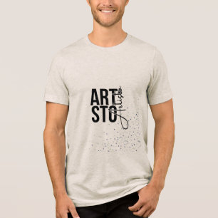 ARTISTO Minimal Logo T-Shirt – Boldes Streetwear-S Tri-Blend Shirt