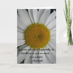 Artistoteles Excellence Quote Abschluss Card Karte
