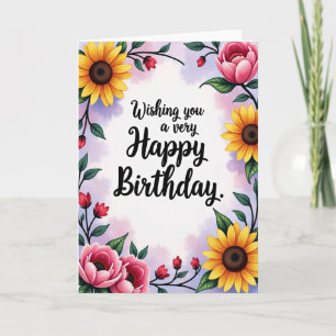 Artistry Bloom Geburtstagskarte Karte