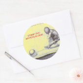 Artists and creative people dread artist’s block runder aufkleber (Umschlag)