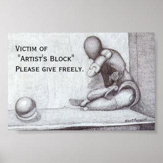 "Artist's Block" Mini-Poster Poster