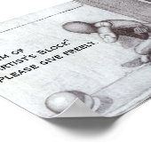 "Artist's Block" Mini-Poster Poster (Ecke)