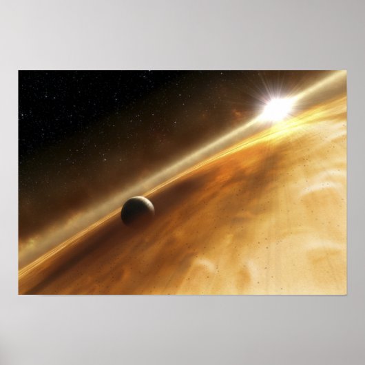 Artist's concept of the star Fomalhaut Poster (Vorne)