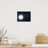 Artist's concept showing the binary star system poster (Küche)