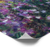 Artist's Garden at Giverny von Claude Monet Poster (Ecke)