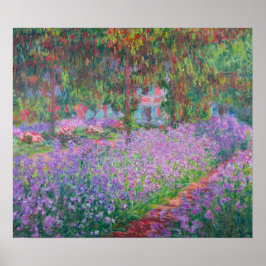 Artist's Garden at Giverny von Claude Monet Poster