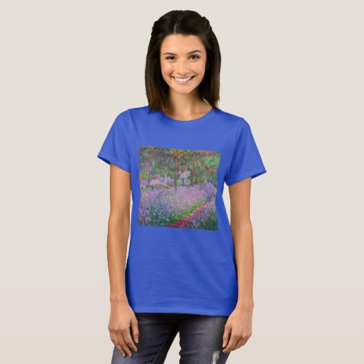 Artist's Garden at Giverny von Claude Monet T-Shirt (Vorne ganz)