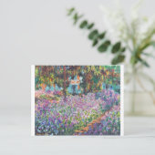Artist's Garden Giverny Postkarte (Stehend Vorderseite)