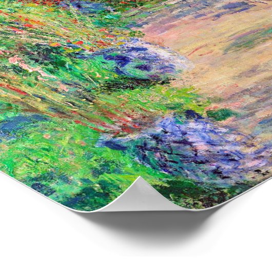 Artist's Garden, Monet Poster (Ecke)