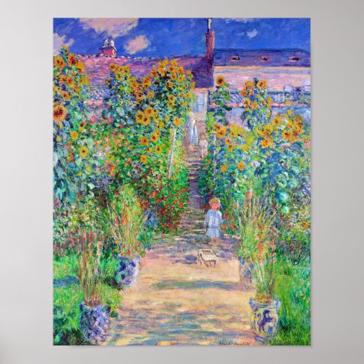 Artist's Garden, Monet Poster (Vorne)
