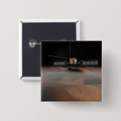 Artists Konzept von Mars Express Raumfahrzeugen Button (Vorne & Hinten)